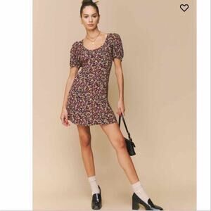 NWT Reformation Georgica Mini Dress in Calendula Size 0 floral